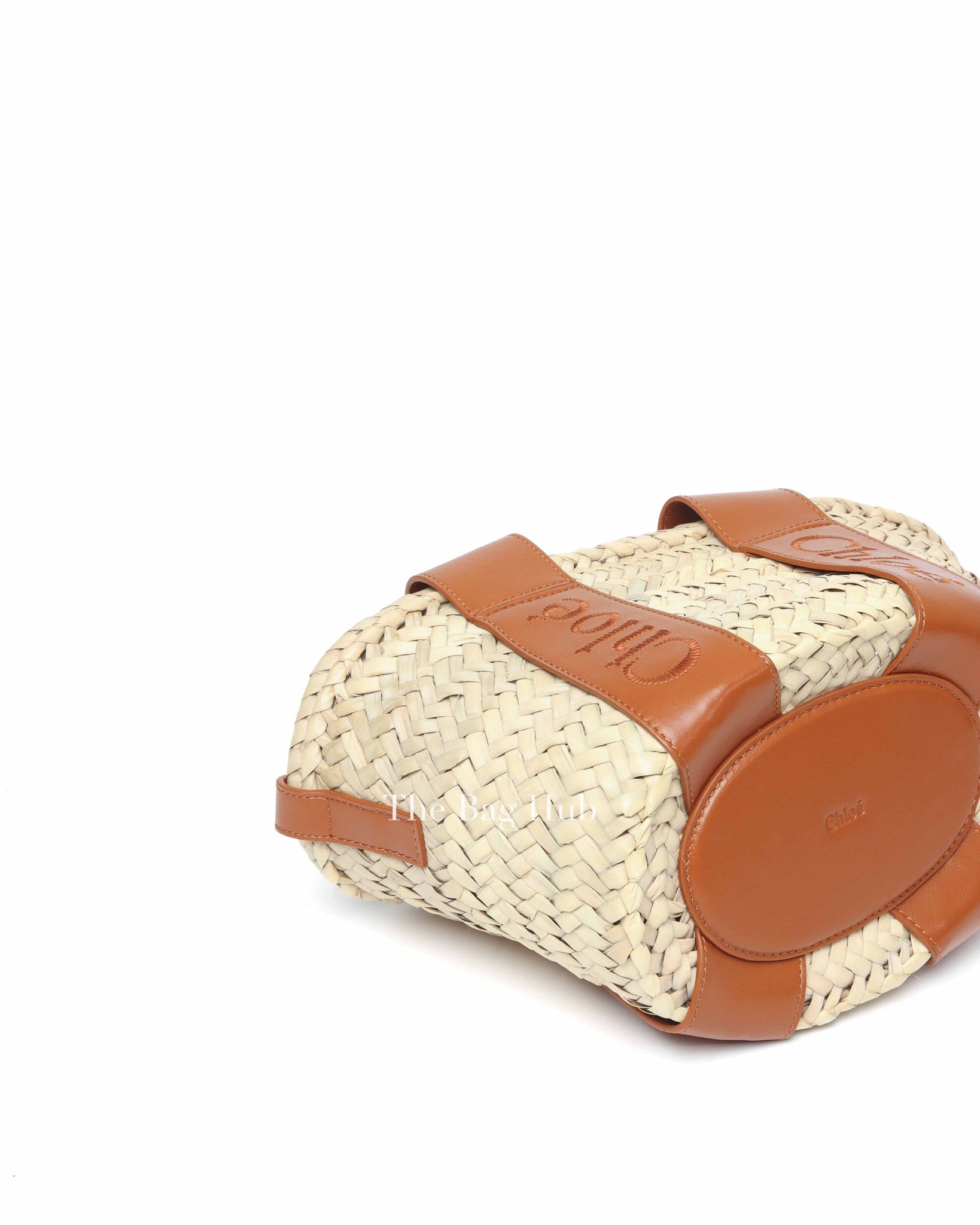 Chloe Raffia Small Basket Bag