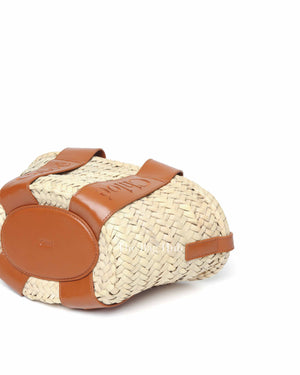 Chloe Raffia Small Basket Bag