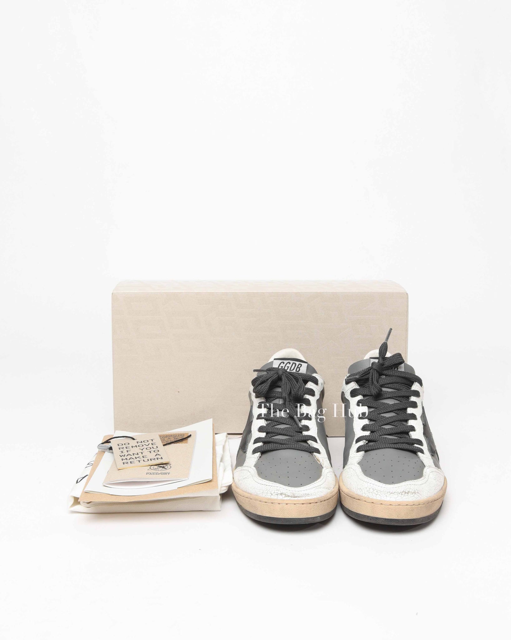 Golden Goose Dark Gray/White Ball Star Sneakers Size 40