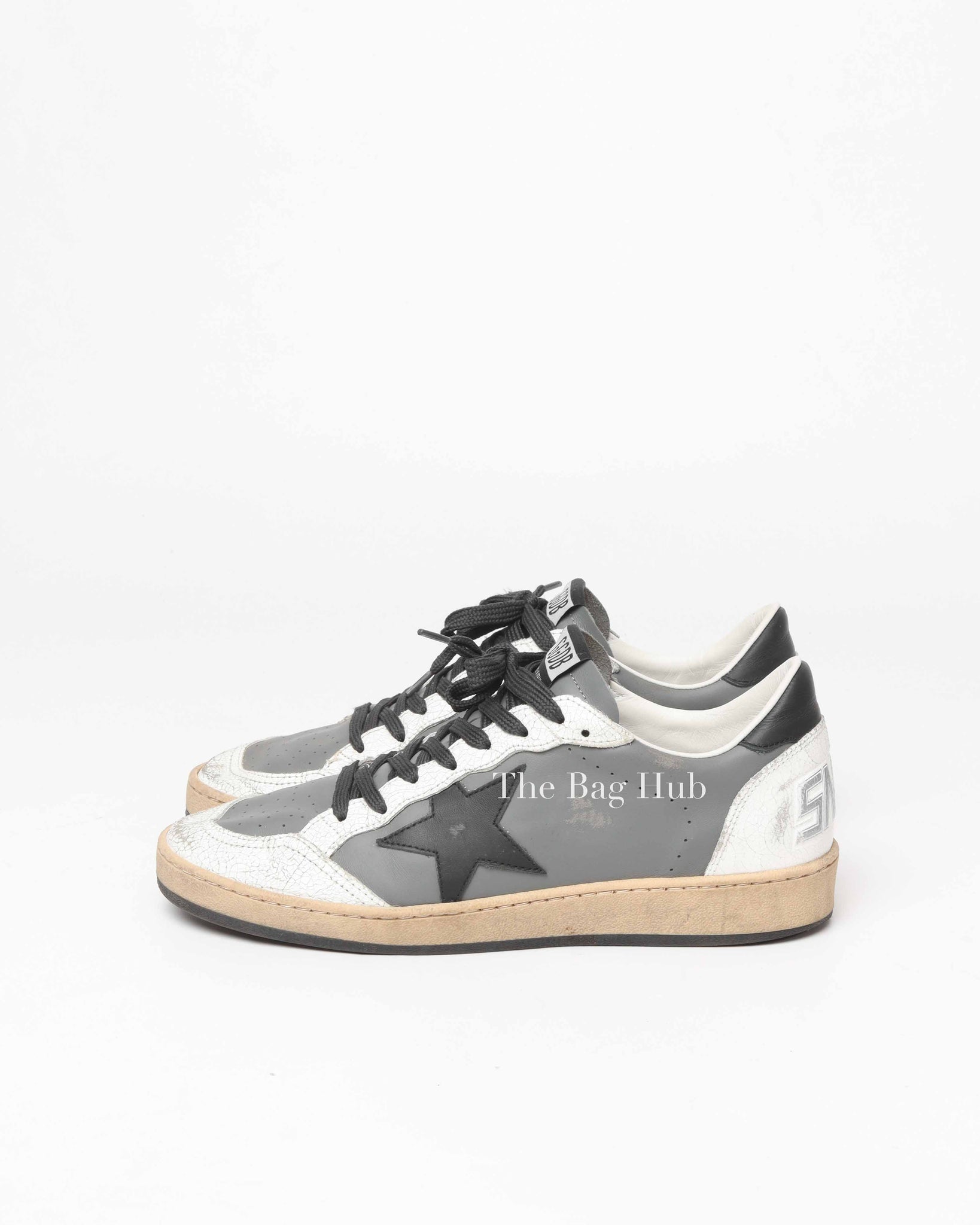 Golden Goose Dark Gray/White Ball Star Sneakers Size 40