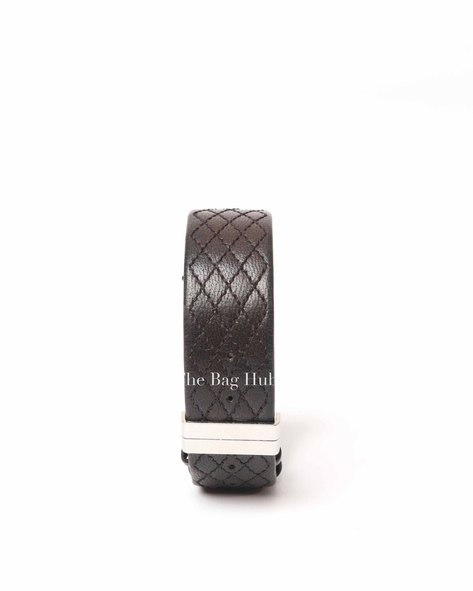 Chanel Black/Silver Leather Matrasse Watch