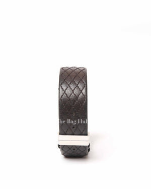 Chanel Black/Silver Leather Matrasse Watch