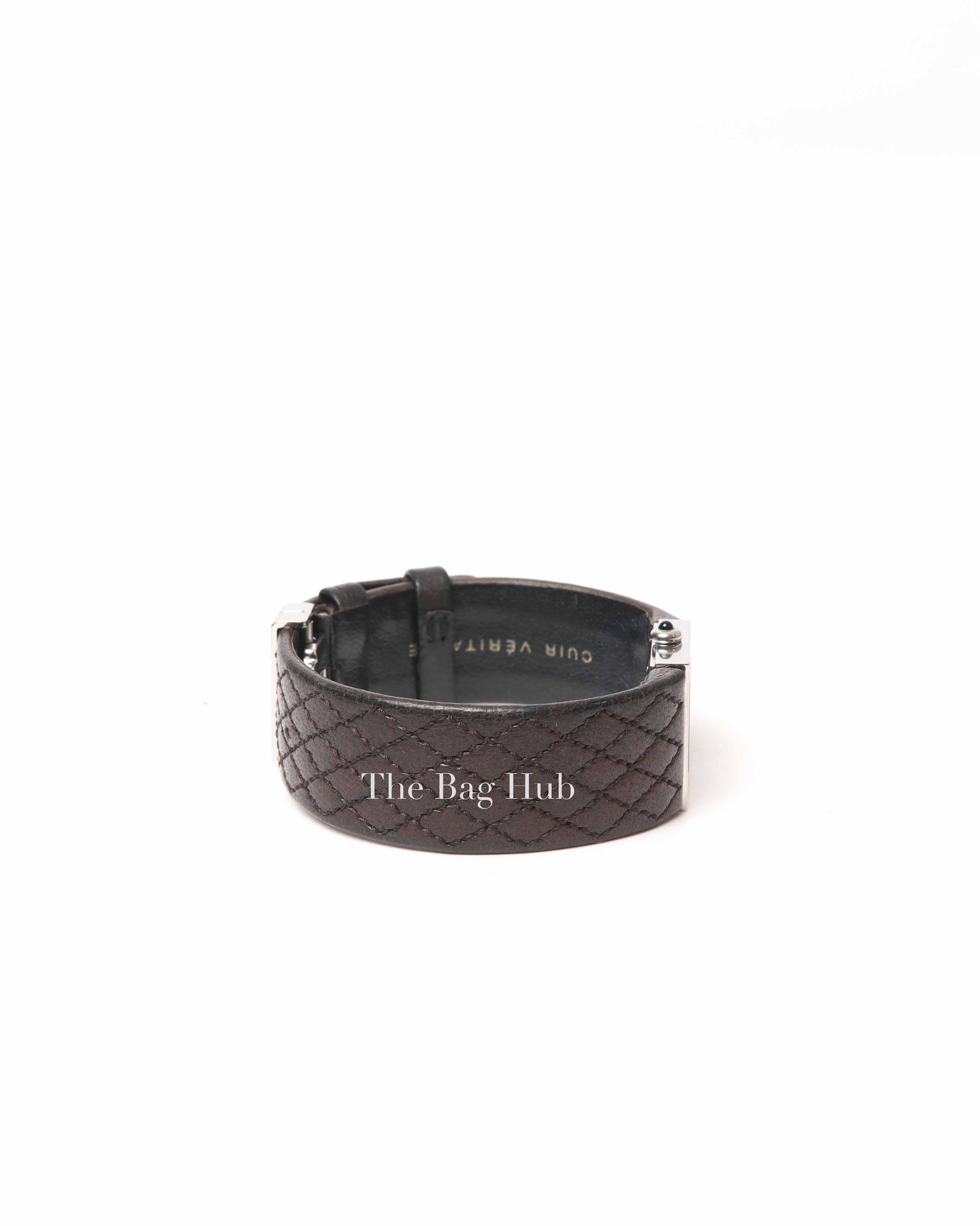 Chanel Black/Silver Leather Matrasse Watch
