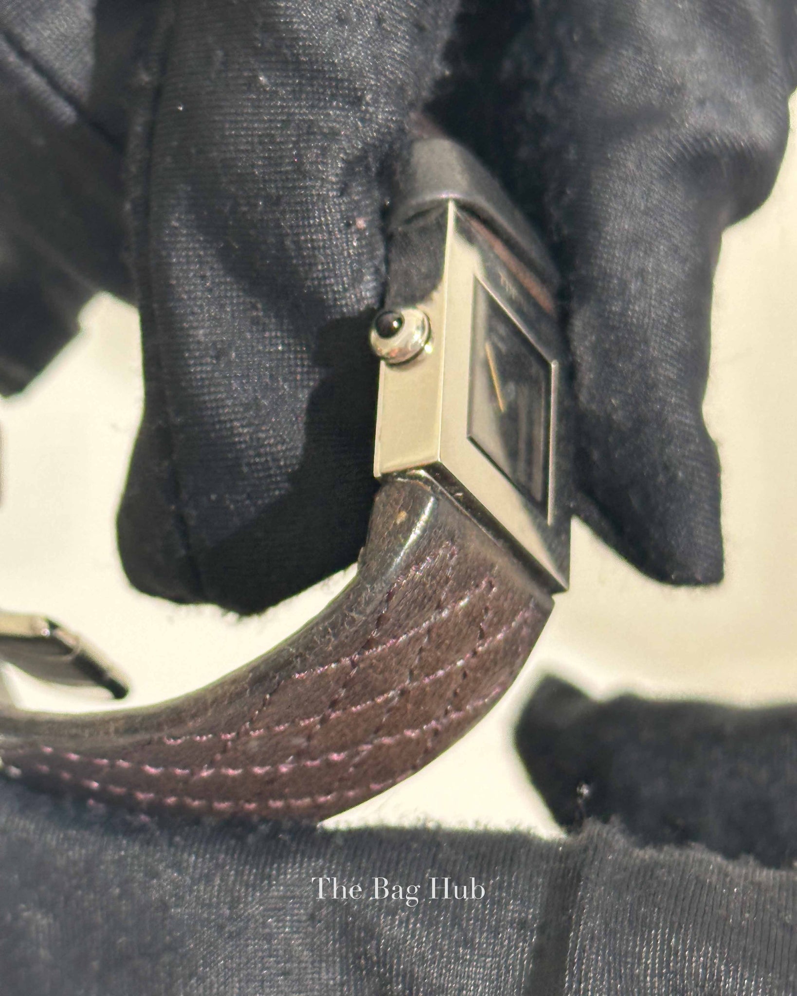 Chanel Black/Silver Leather Matrasse Watch