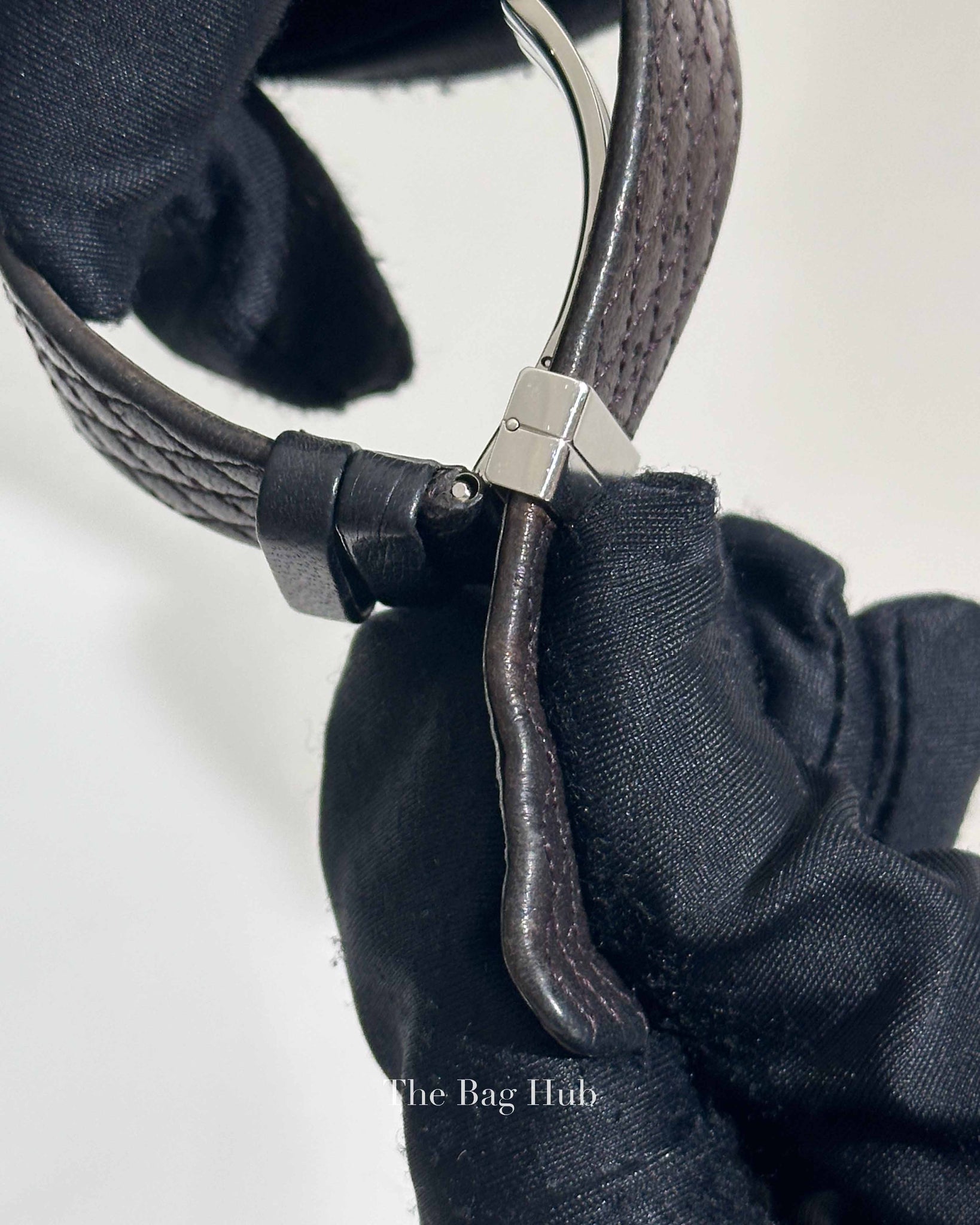 Chanel Black/Silver Leather Matrasse Watch