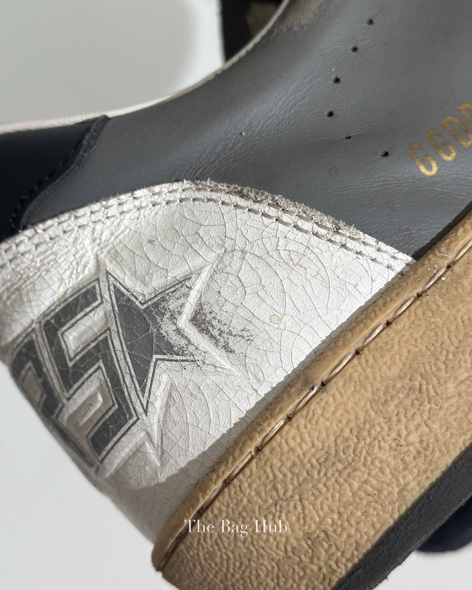 Golden Goose Dark Gray/White Ball Star Sneakers Size 40