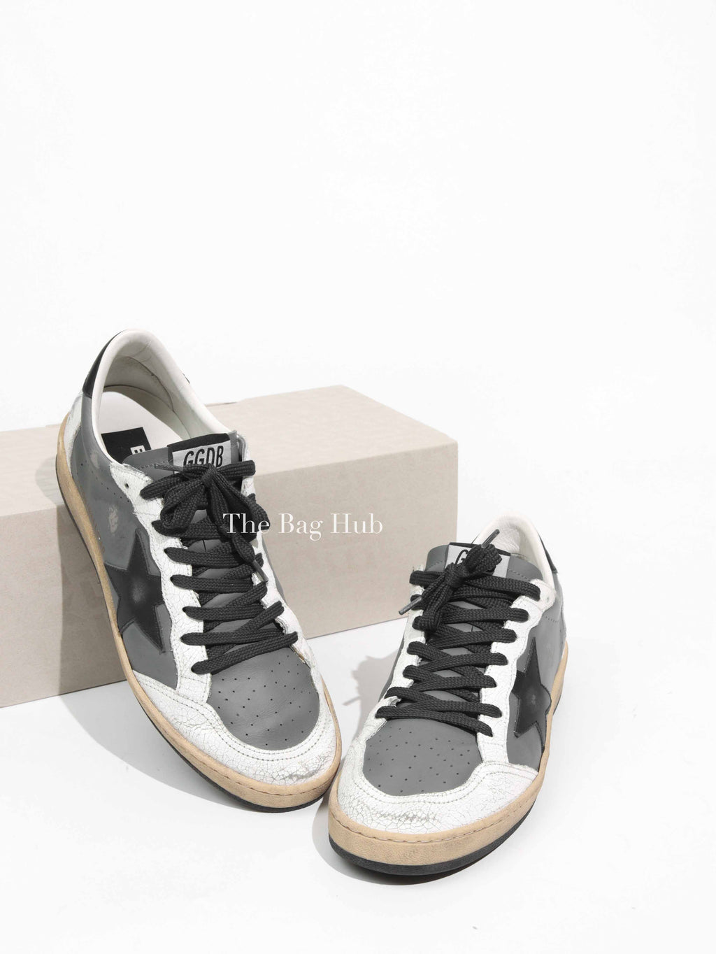 Golden Goose Dark Gray/White Ball Star Sneakers Size 40