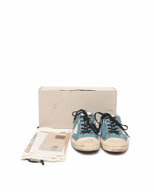 Golden Goose Petroleum/Milk V-Star 2 Sneakers Size 40