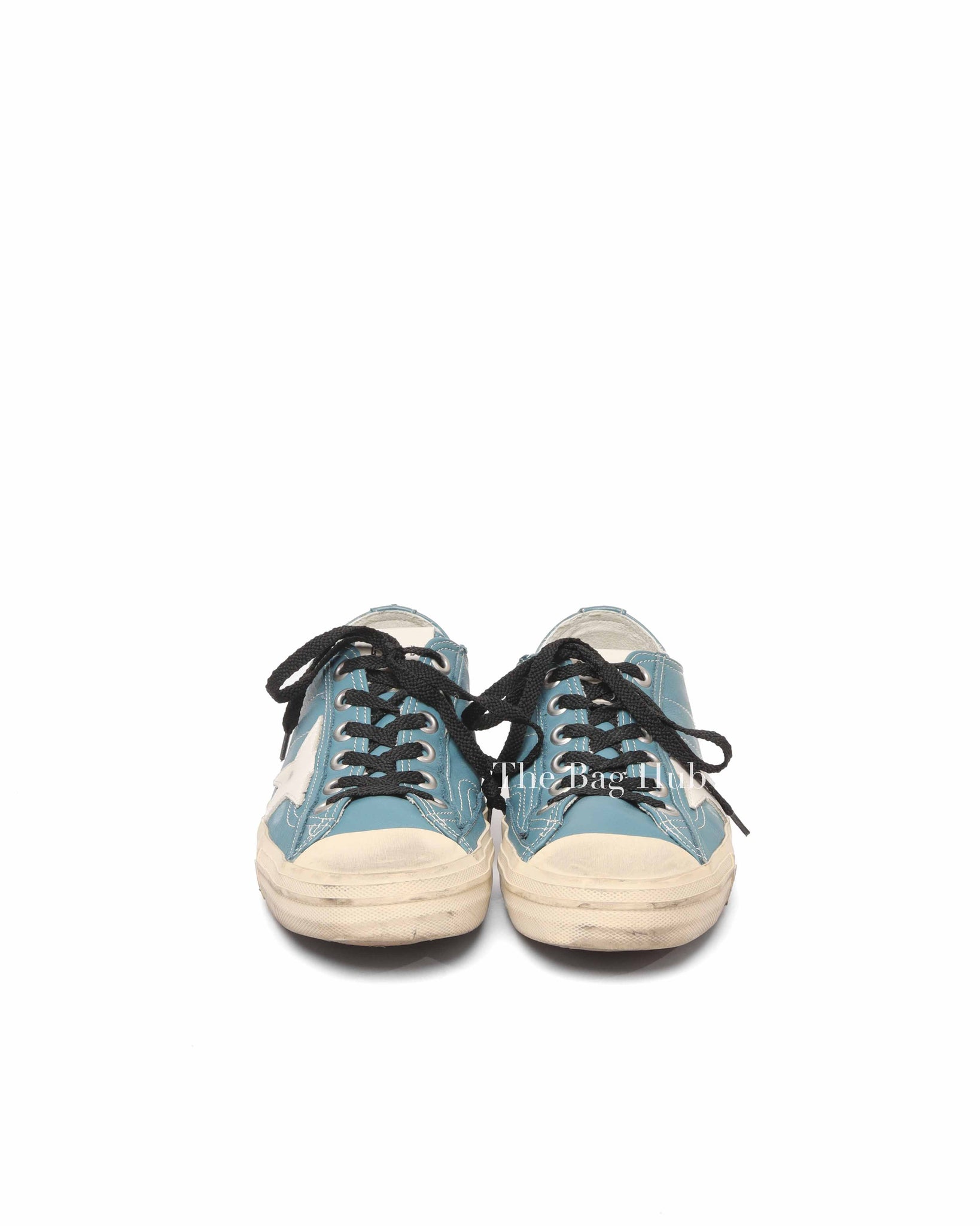 Golden Goose Petroleum/Milk V-Star 2 Sneakers Size 40