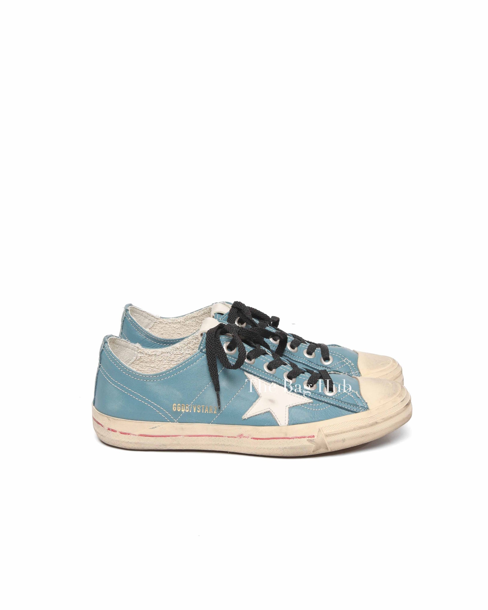 Golden Goose Petroleum/Milk V-Star 2 Sneakers Size 40