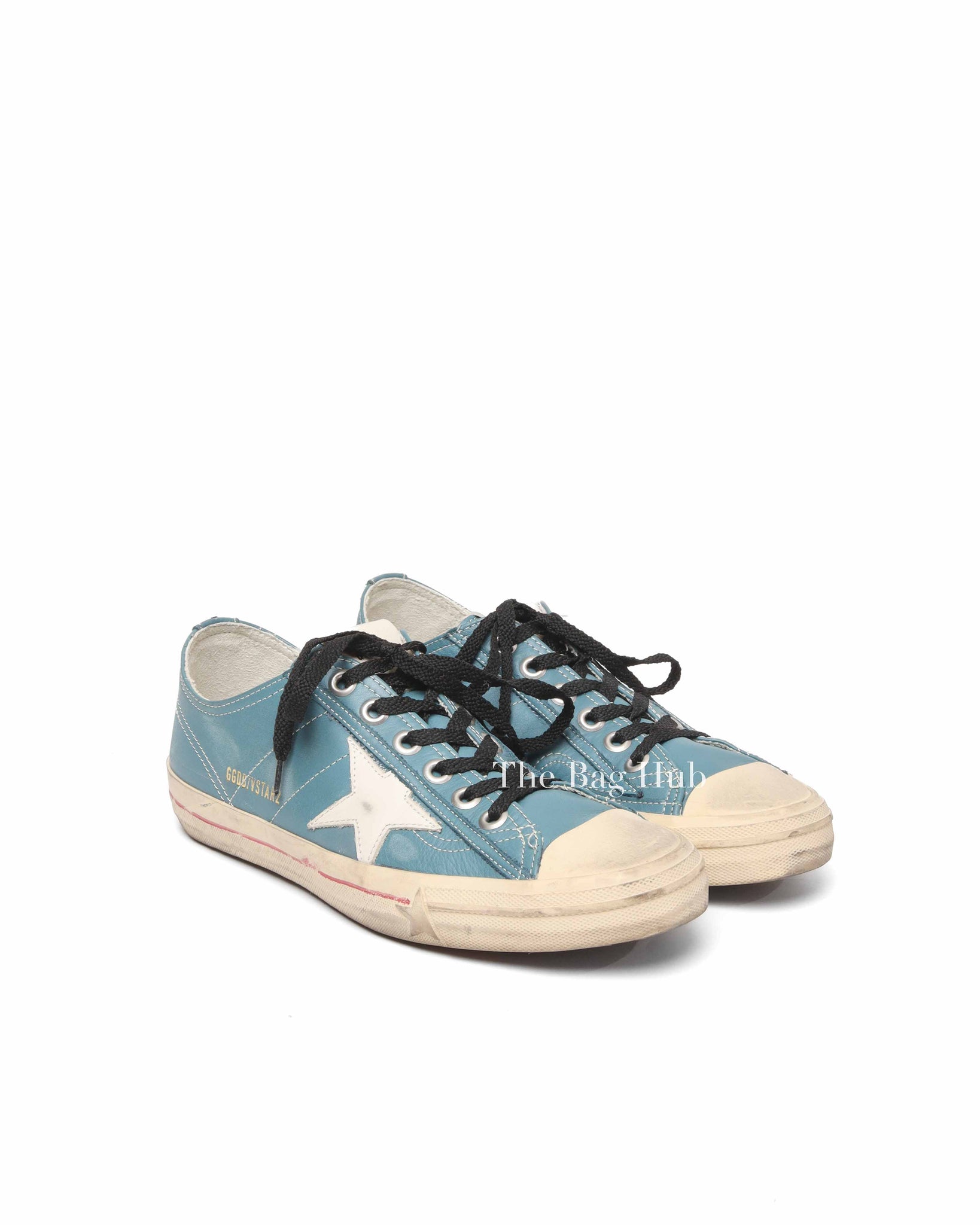 Golden Goose Petroleum/Milk V-Star 2 Sneakers Size 40