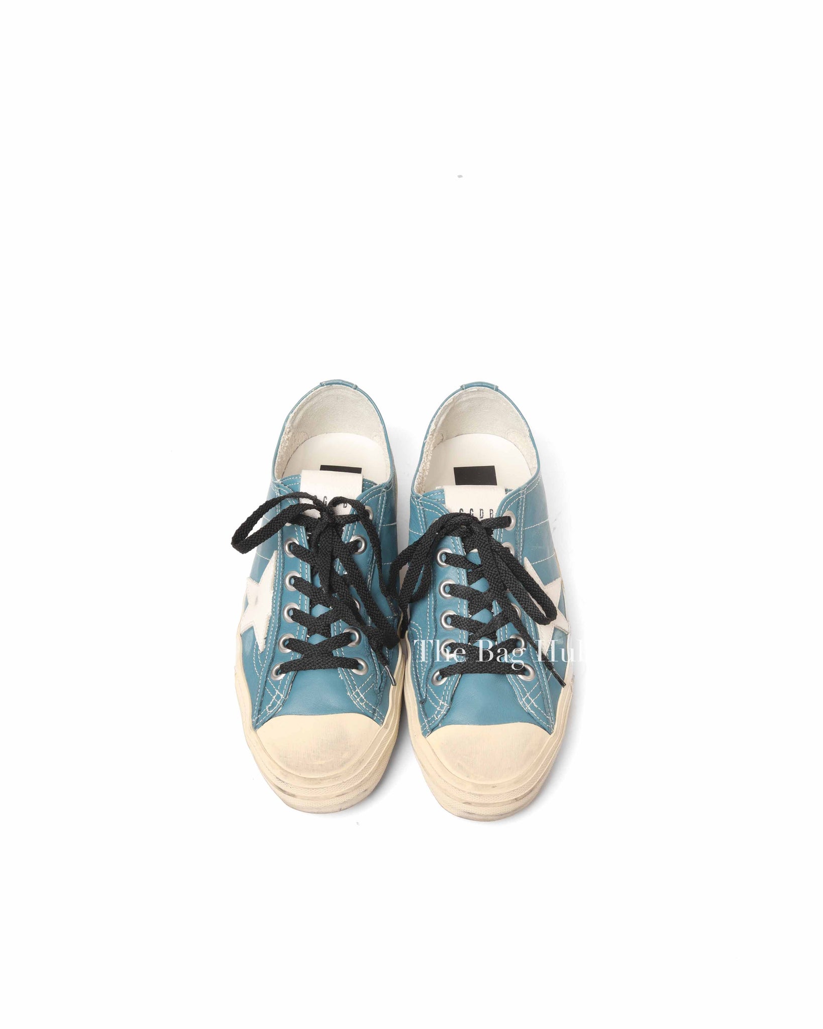 Golden Goose Petroleum/Milk V-Star 2 Sneakers Size 40
