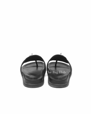 Hermes Black Calfskin Empire Sandals Size 40