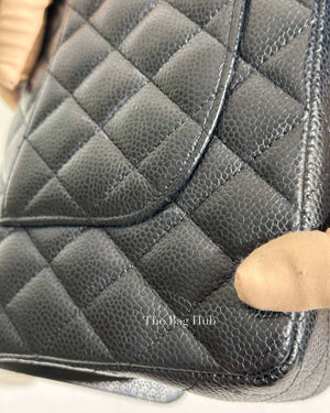 Chanel Black Caviar Medium Double Flap Bag SHW