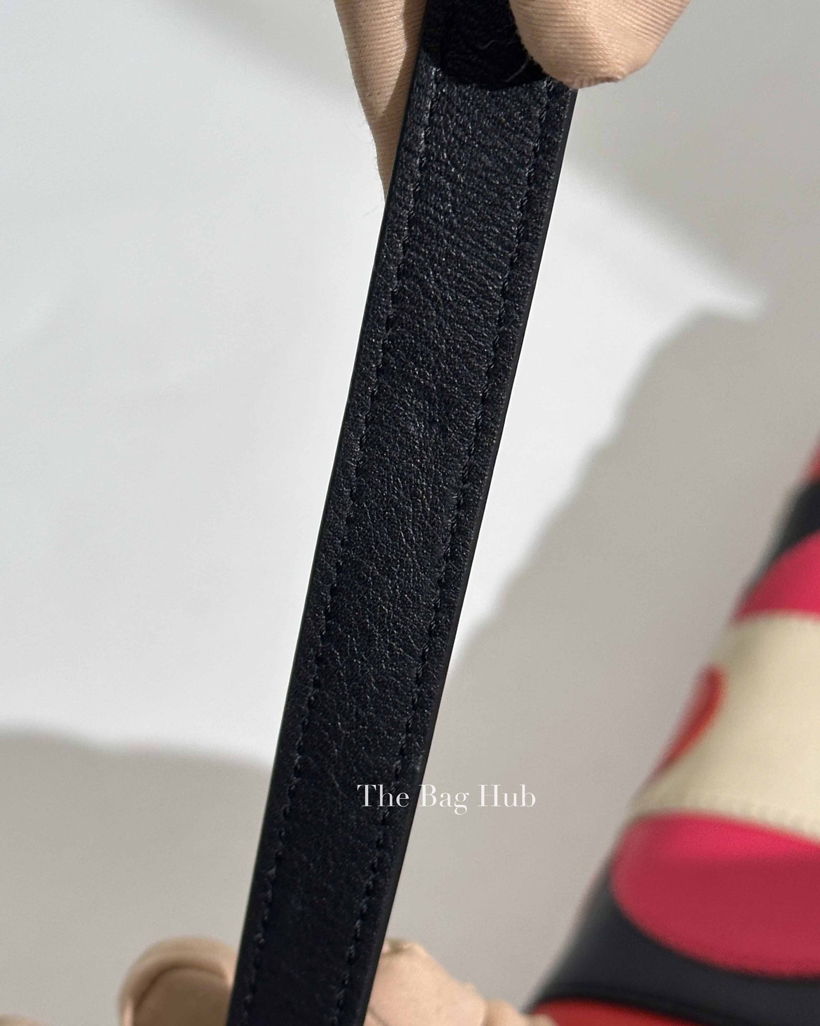 Valentino Black Deep Rose Leather Carmen Shoulder Bag