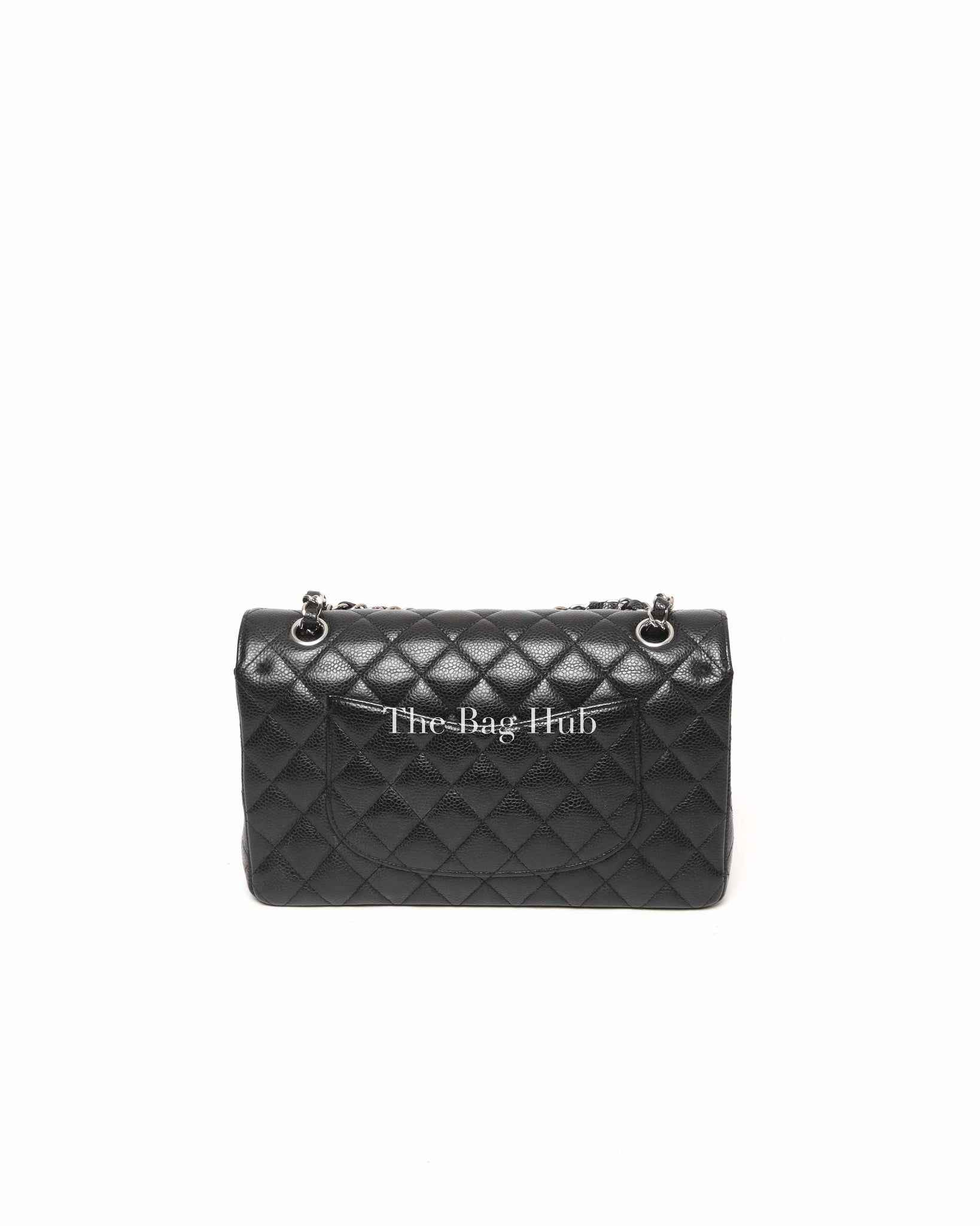 Chanel Black Caviar Medium Double Flap Bag SHW