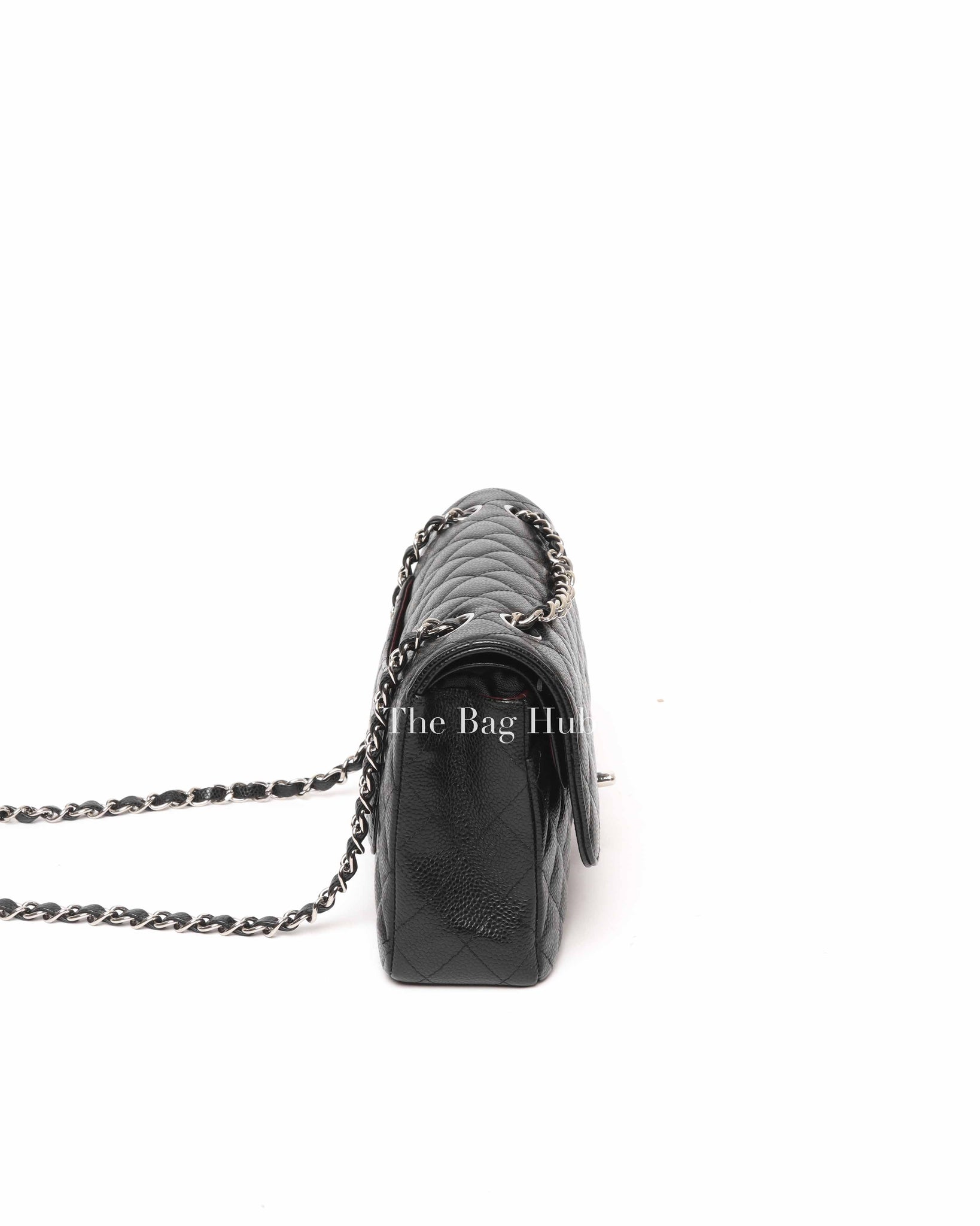 Chanel Black Caviar Medium Double Flap Bag SHW
