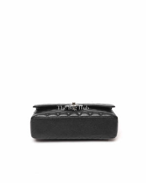 Chanel Black Caviar Medium Double Flap Bag SHW