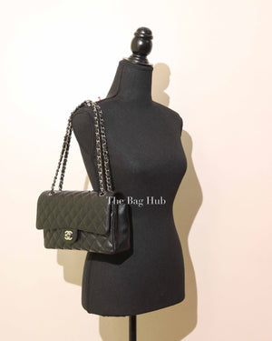 Chanel Black Caviar Medium Double Flap Bag SHW