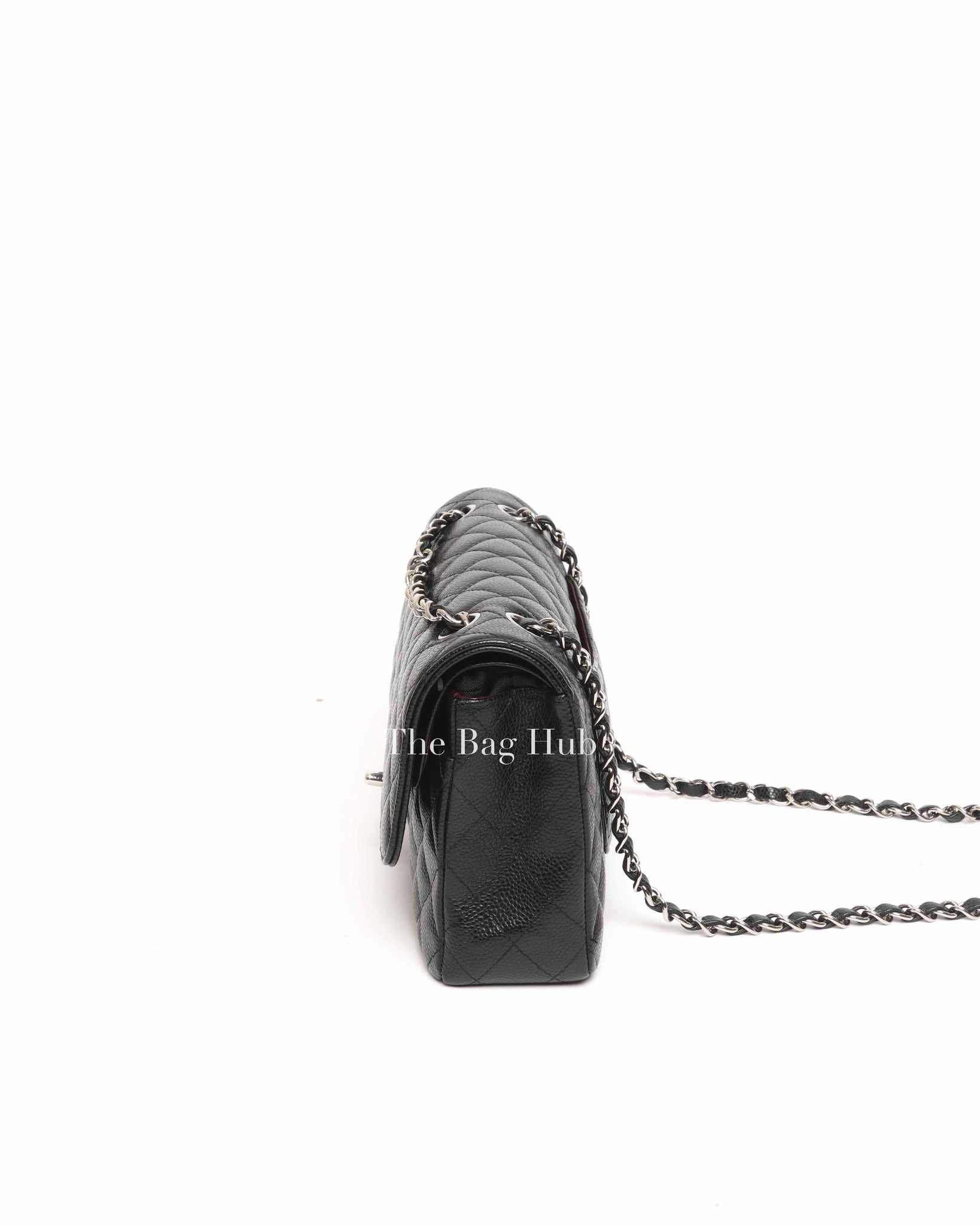 Chanel Black Caviar Medium Double Flap Bag SHW