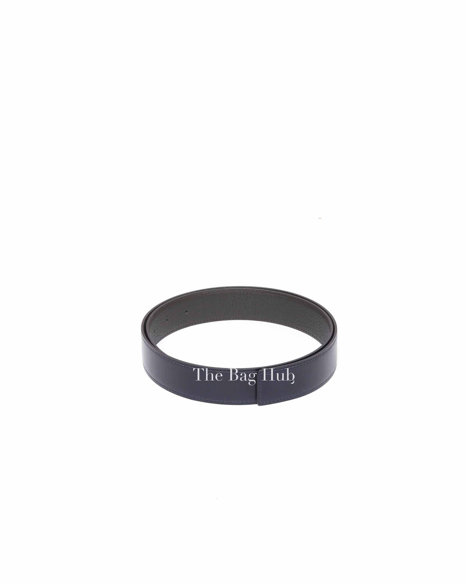 Hermes Blue/Black Reversible Belt Strap Size 80