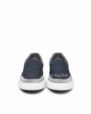 Prada Night Chrome Suede/Nylon Slip-On Men's Sneakers Size 9.5 4D3475