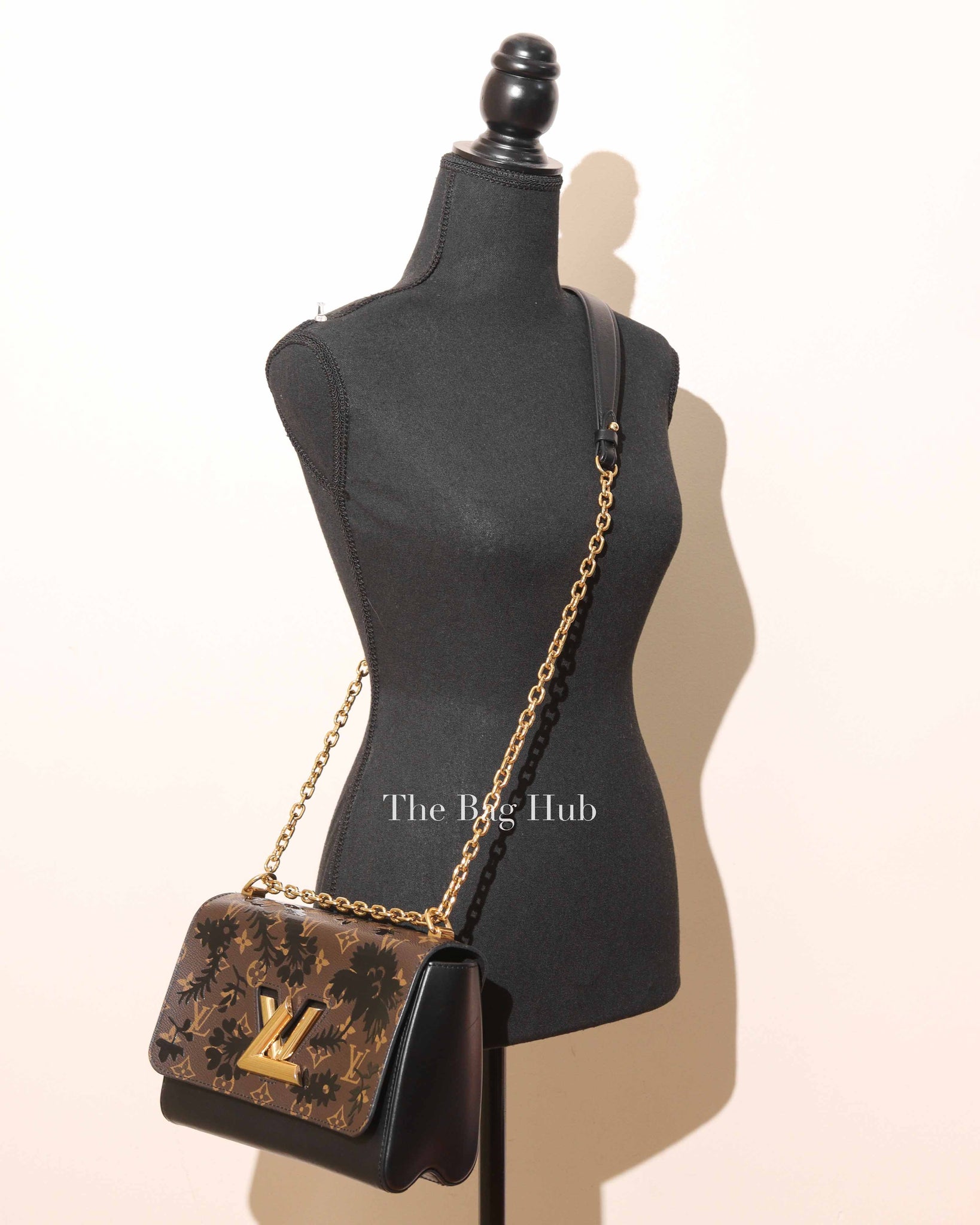 Louis Vuitton Brown Monogram Blossom Twist MM Bag
