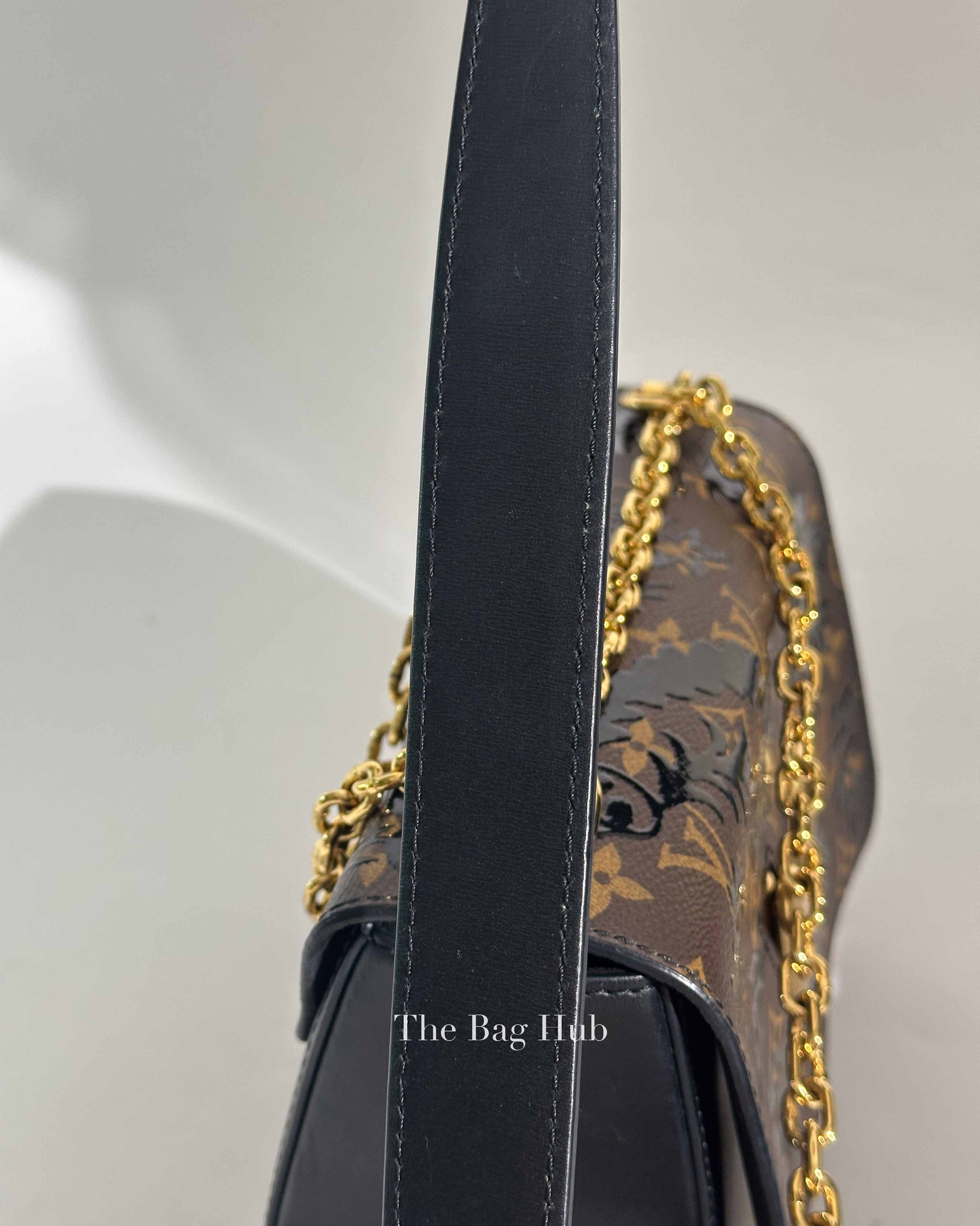 Louis Vuitton Brown Monogram Blossom Twist MM Bag