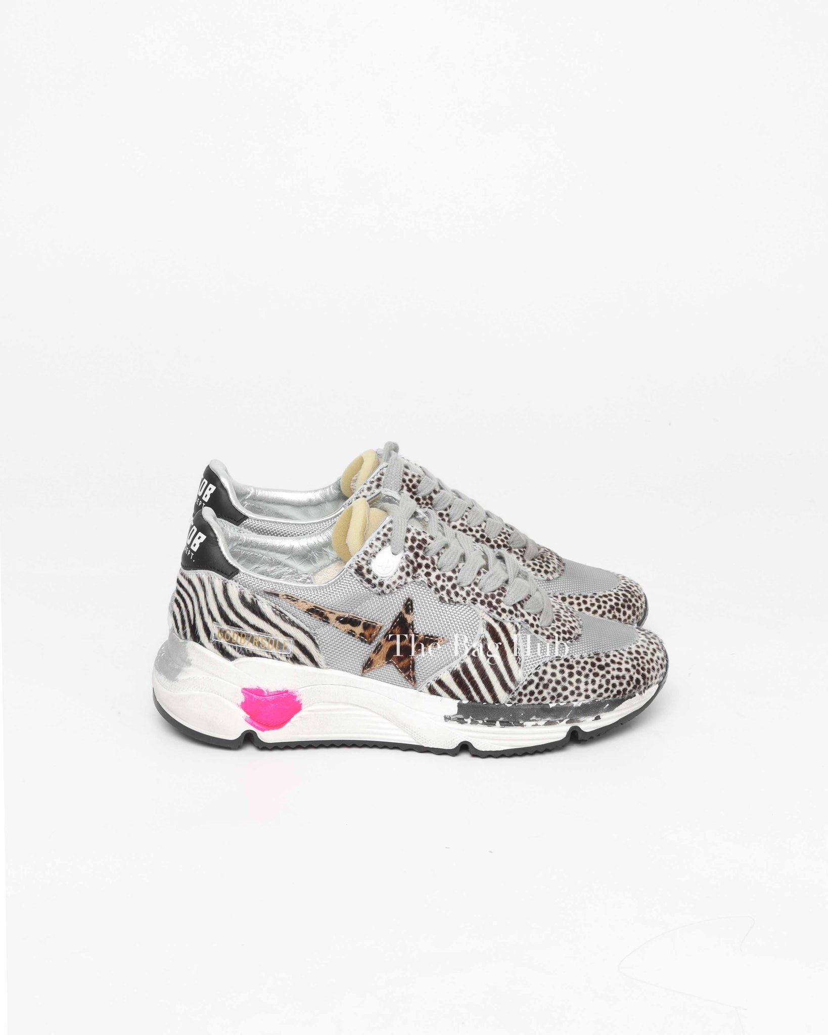 Golden Goose Light Grey/White BLA Running Sole Spezzata Size 36