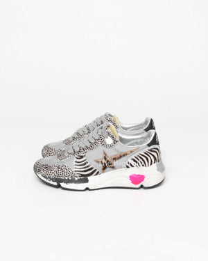 Golden Goose Light Grey/White BLA Running Sole Spezzata Size 36