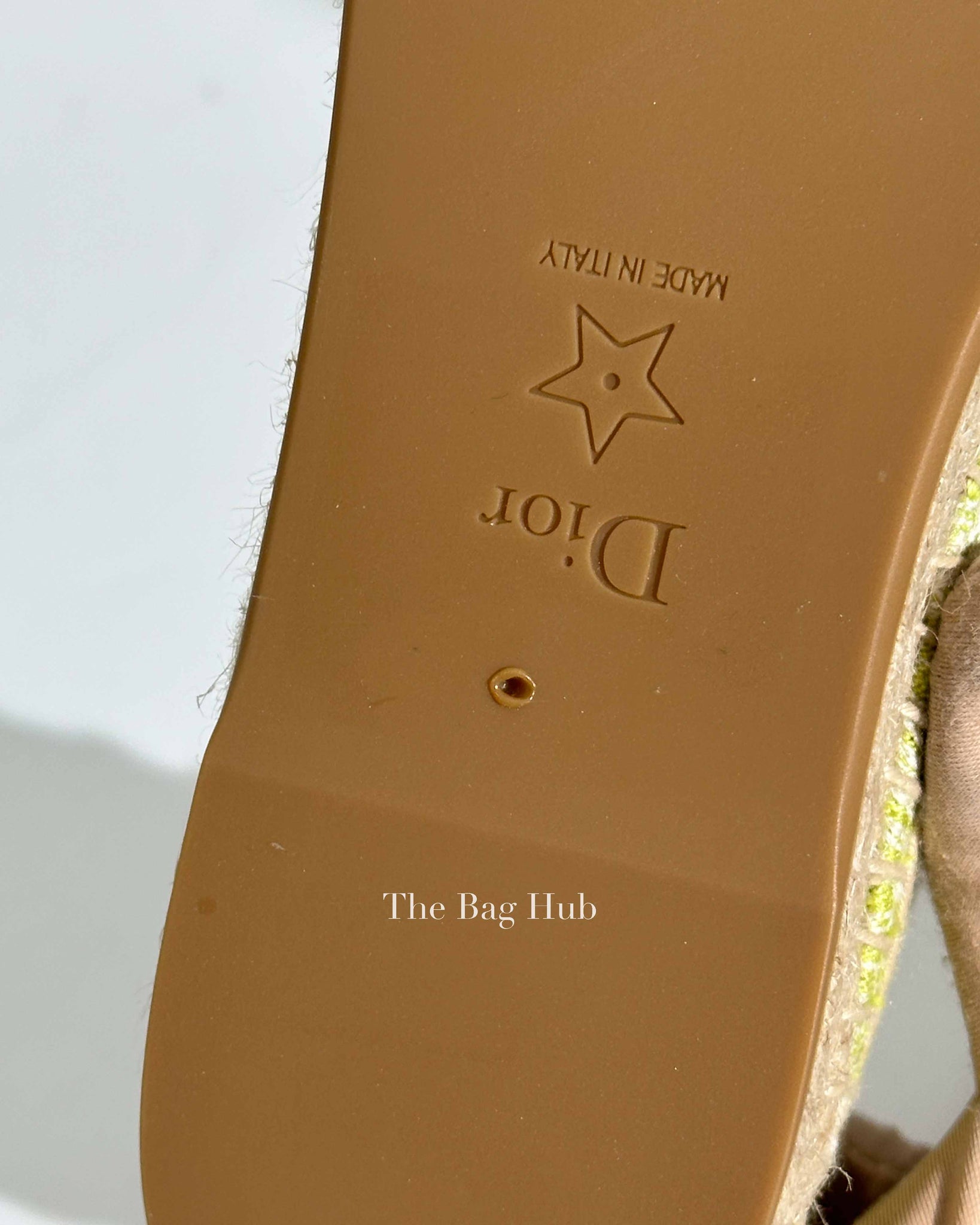 Dior Green Cotton Embroidered Toile De Jouy Dioriviera Granville Espadrille Size 37