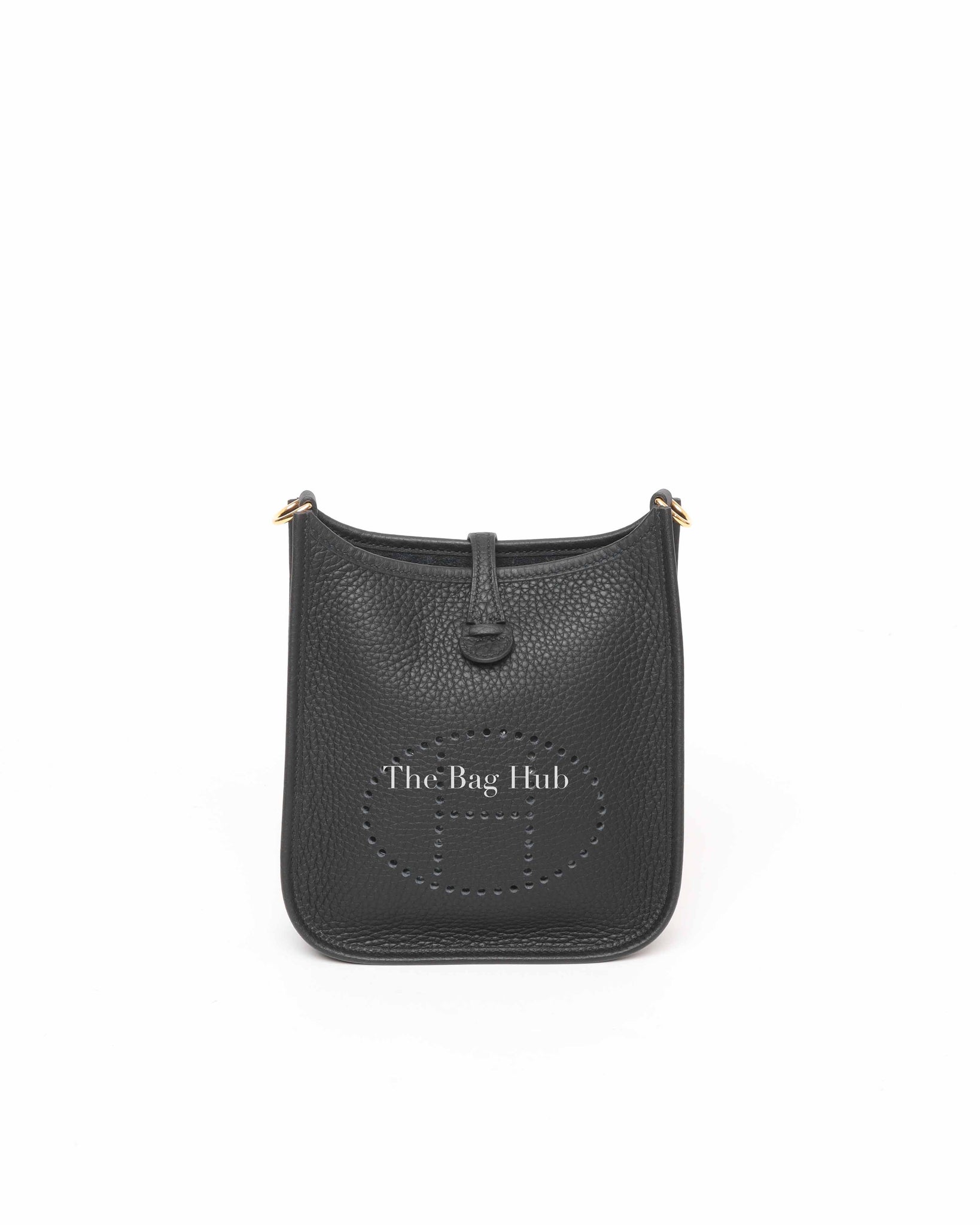 Hermes Noir Clemence Evelyne TPM Bag GHW