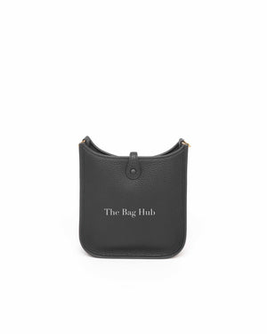 Hermes Noir Clemence Evelyne TPM Bag GHW