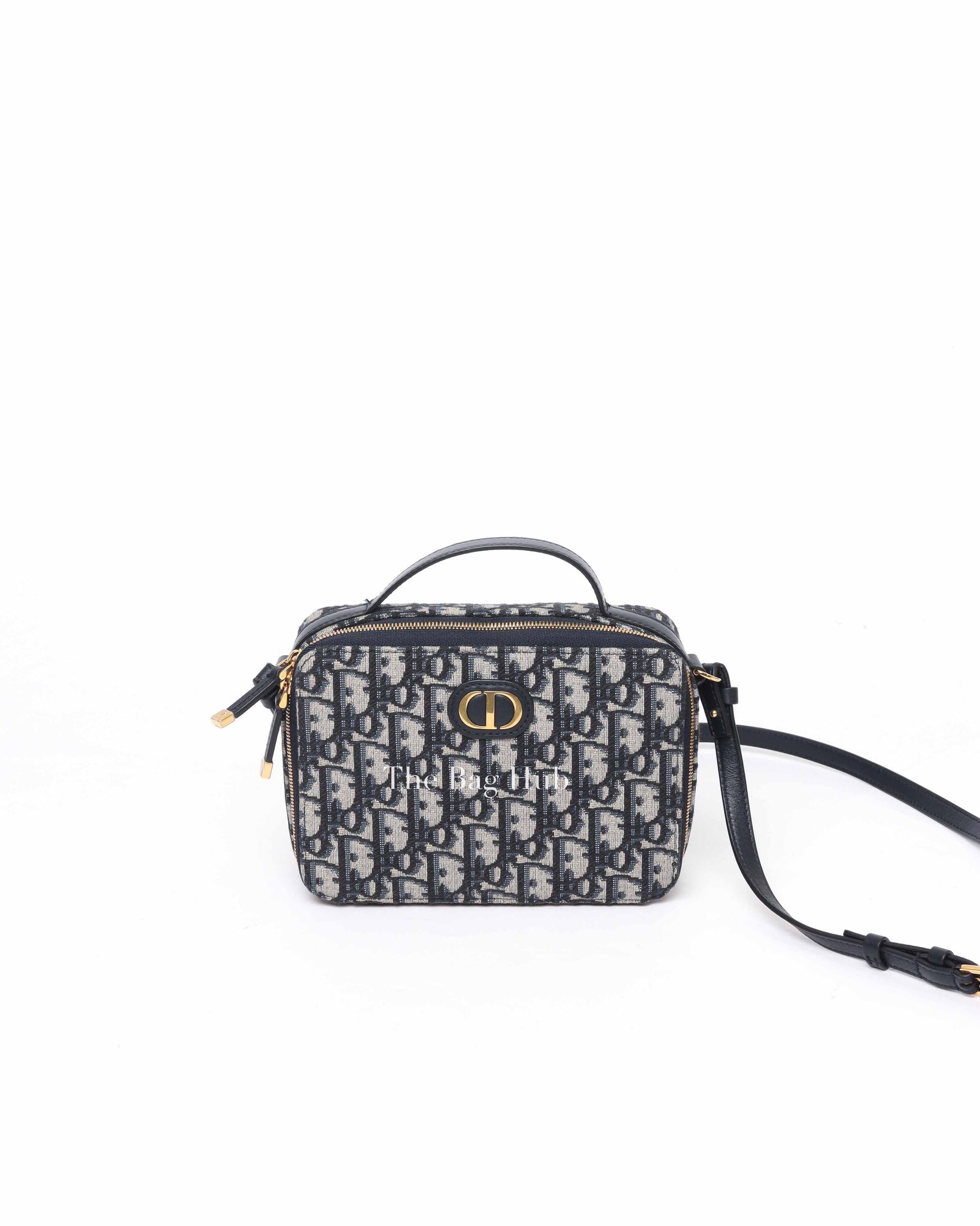 Dior Blue Oblique Jacquard 30 Montaigne Box Bag