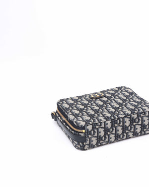 Dior Blue Oblique Jacquard 30 Montaigne Box Bag
