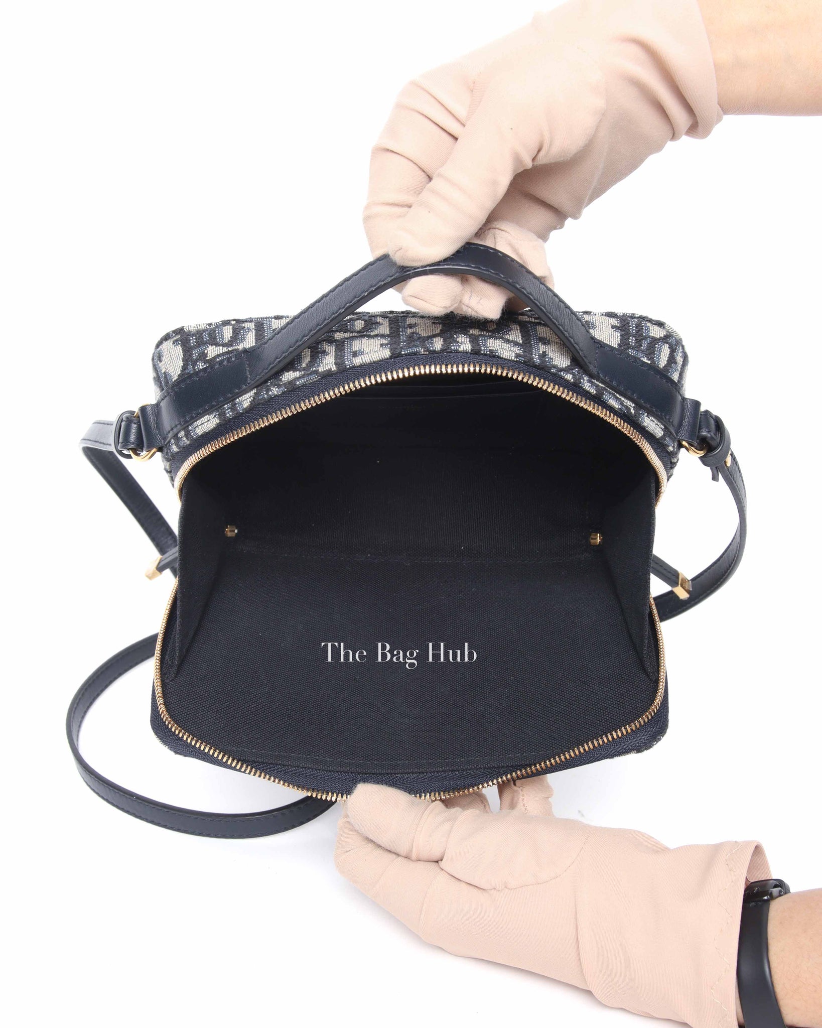 Dior Blue Oblique Jacquard 30 Montaigne Box Bag