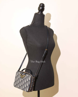 Dior Blue Oblique Jacquard 30 Montaigne Box Bag