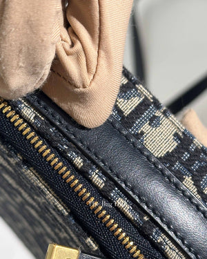 Dior Blue Oblique Jacquard 30 Montaigne Box Bag