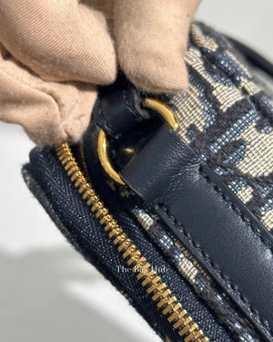 Dior Blue Oblique Jacquard 30 Montaigne Box Bag