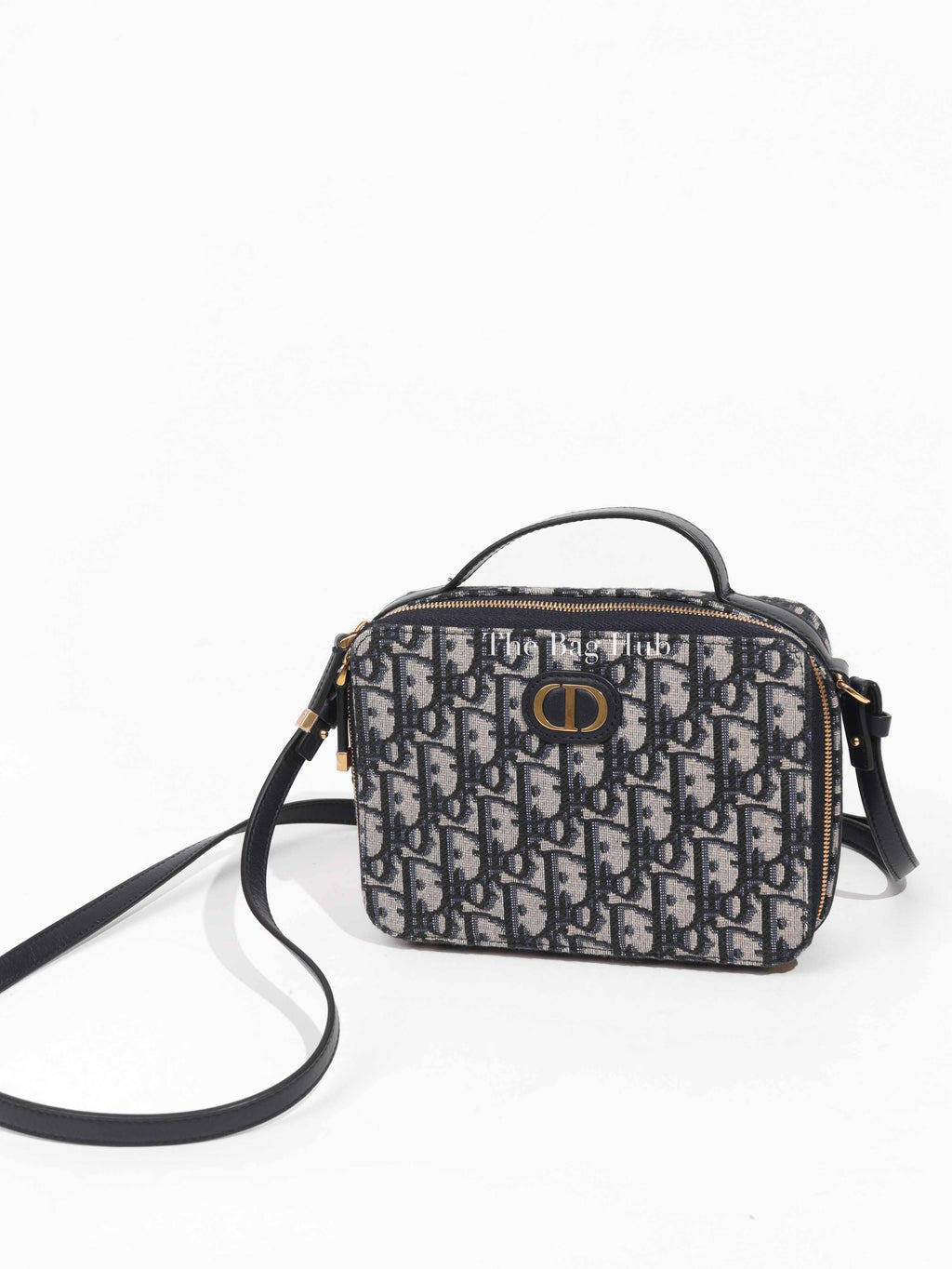 Dior Blue Oblique Jacquard 30 Montaigne Box Bag