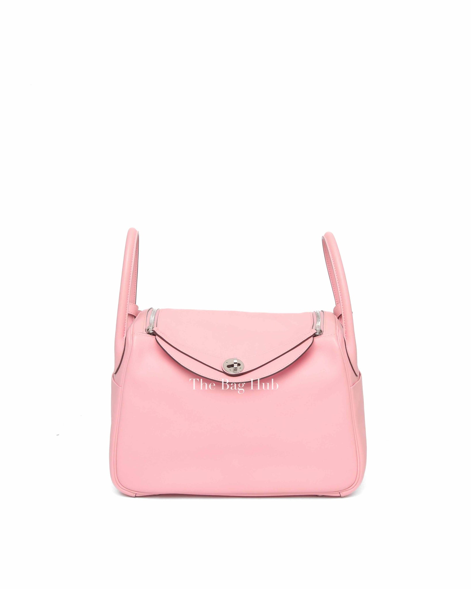 Hermes Rose Sakura Swift Leather Lindy 30