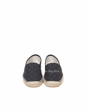 Gucci Black Canvas GG Supreme Men's Espadrille Size 40(EU)