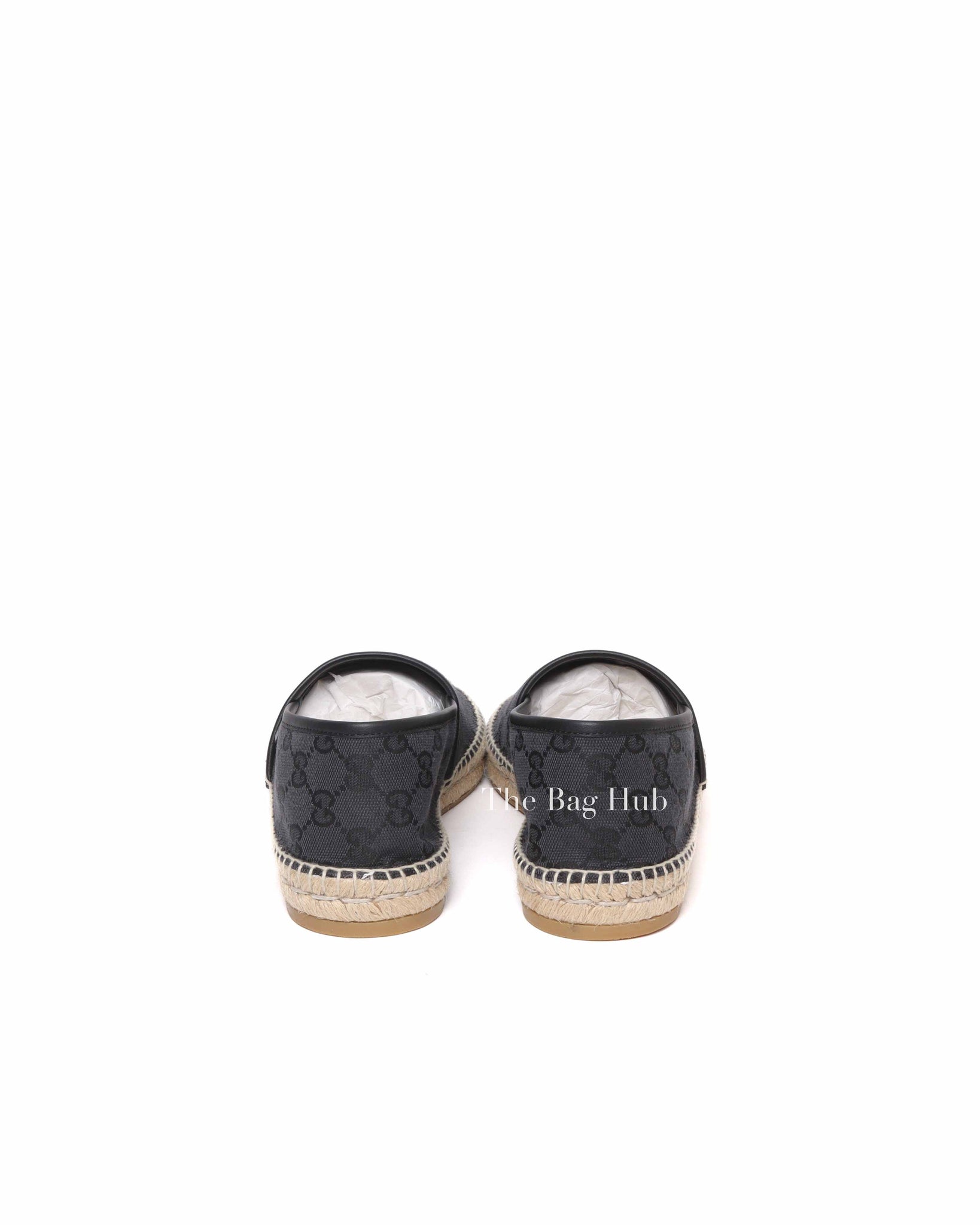 Gucci Black Canvas GG Supreme Men's Espadrille Size 40(EU)
