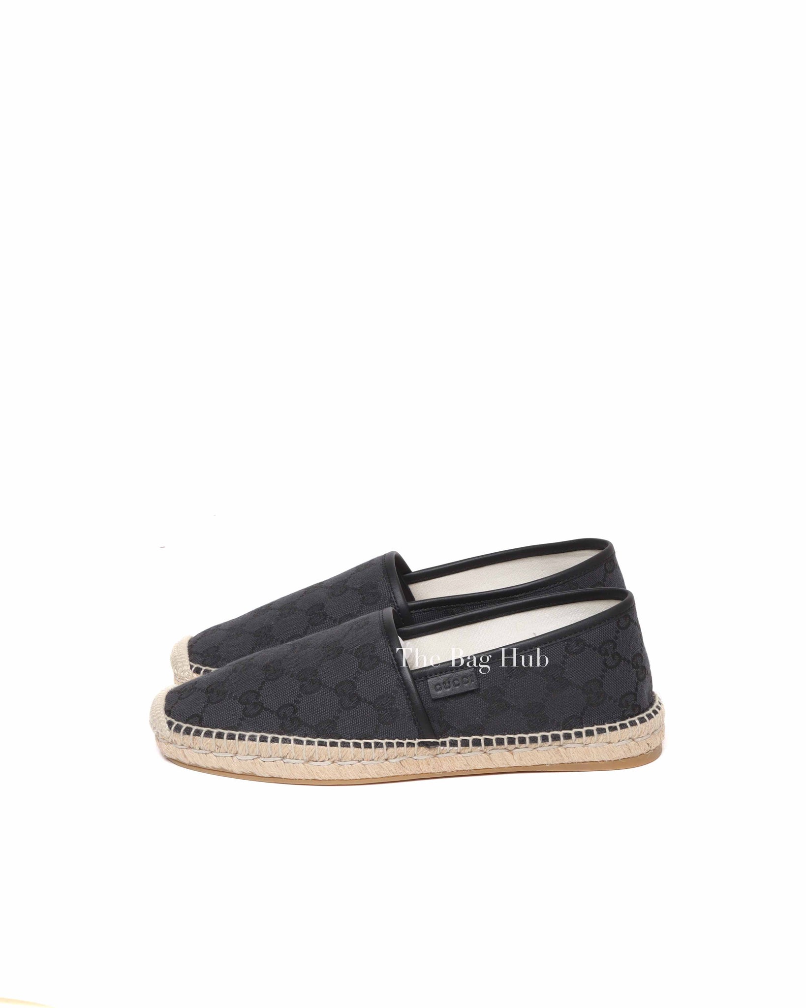Gucci Black Canvas GG Supreme Men's Espadrille Size 40(EU)