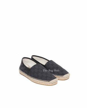 Gucci Black Canvas GG Supreme Men's Espadrille Size 40(EU)