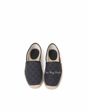 Gucci Black Canvas GG Supreme Men's Espadrille Size 40(EU)