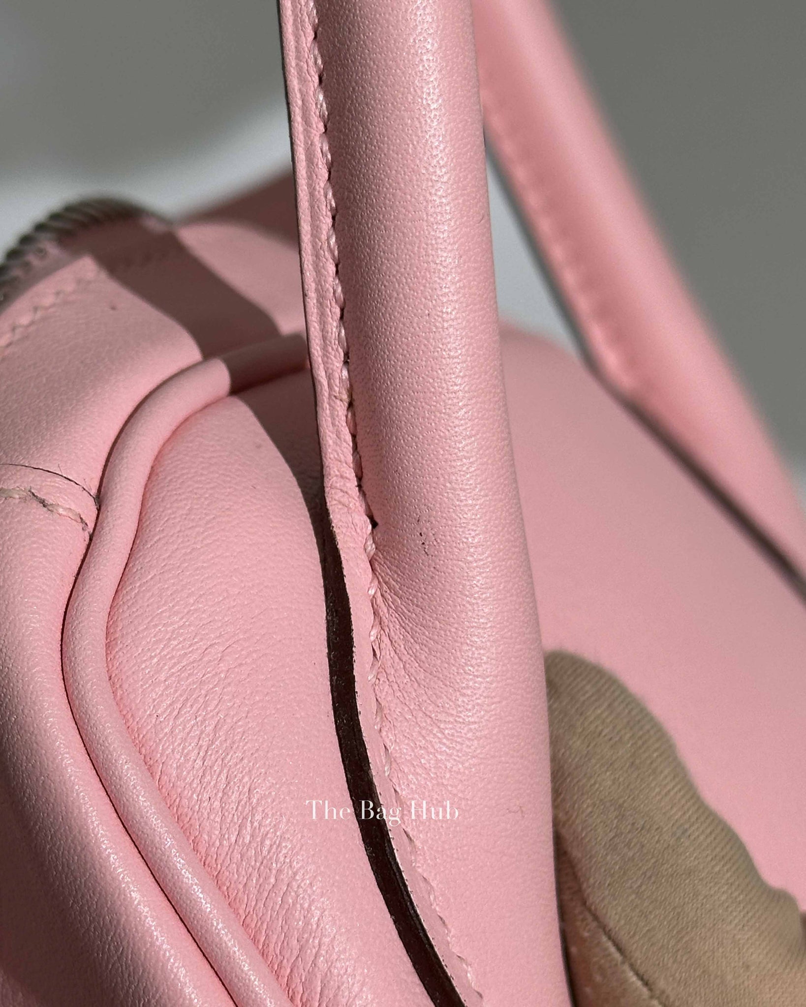 Hermes Rose Sakura Swift Leather Lindy 30