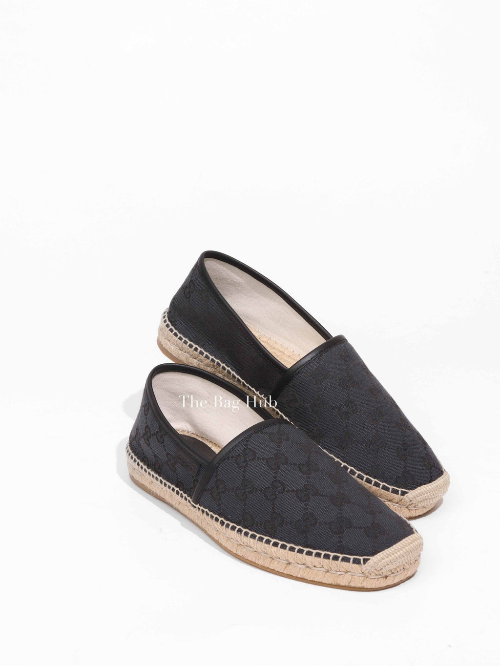 Gucci Black Canvas GG Supreme Men's Espadrille Size 40(EU)