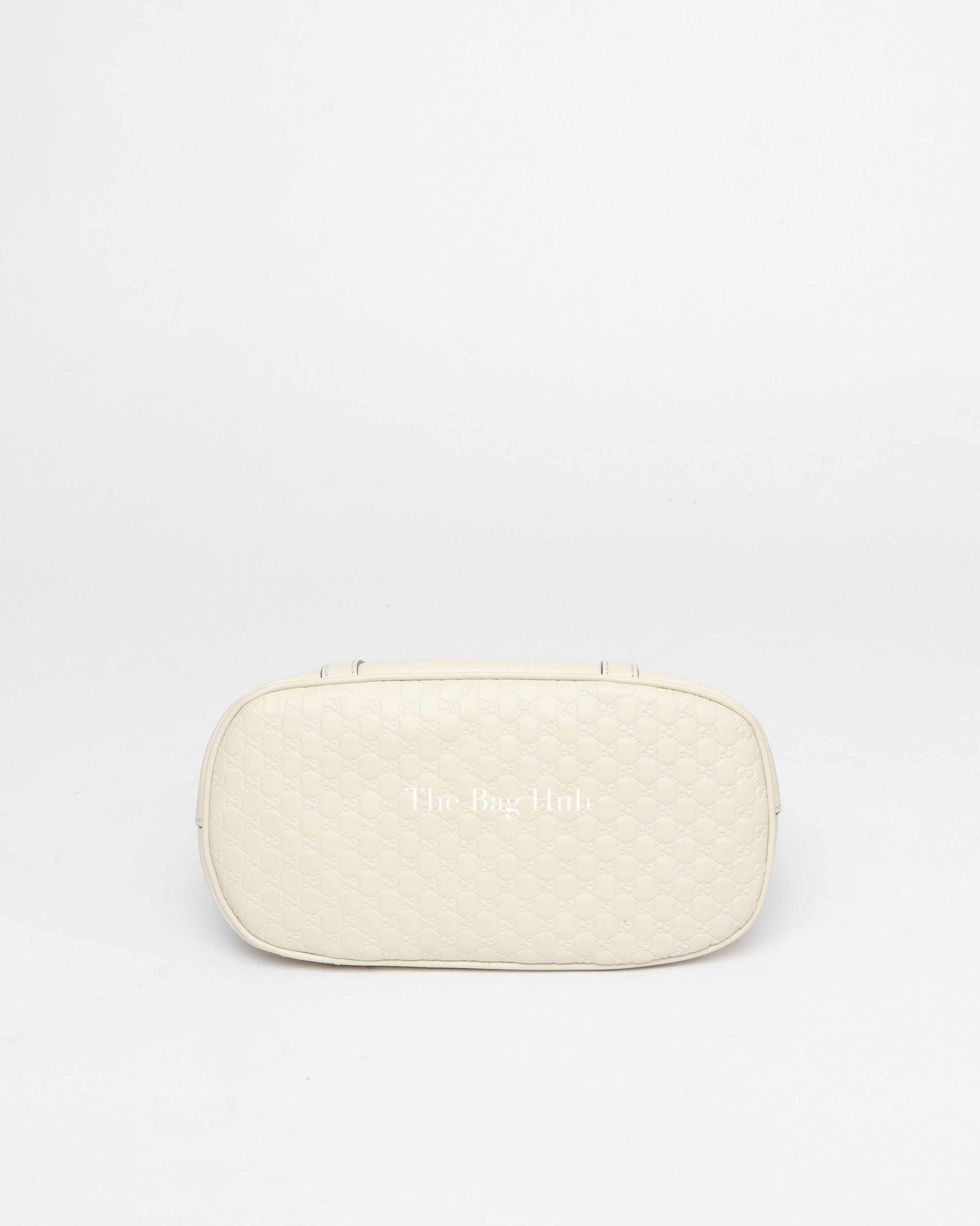 Gucci Off White Leather Microguccissima Mini Dome Satchel Bag