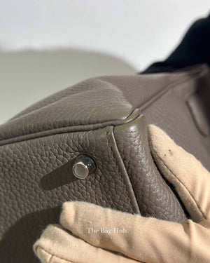 Hermes Etoupe Clemence Kelly 32 Bag PHW
